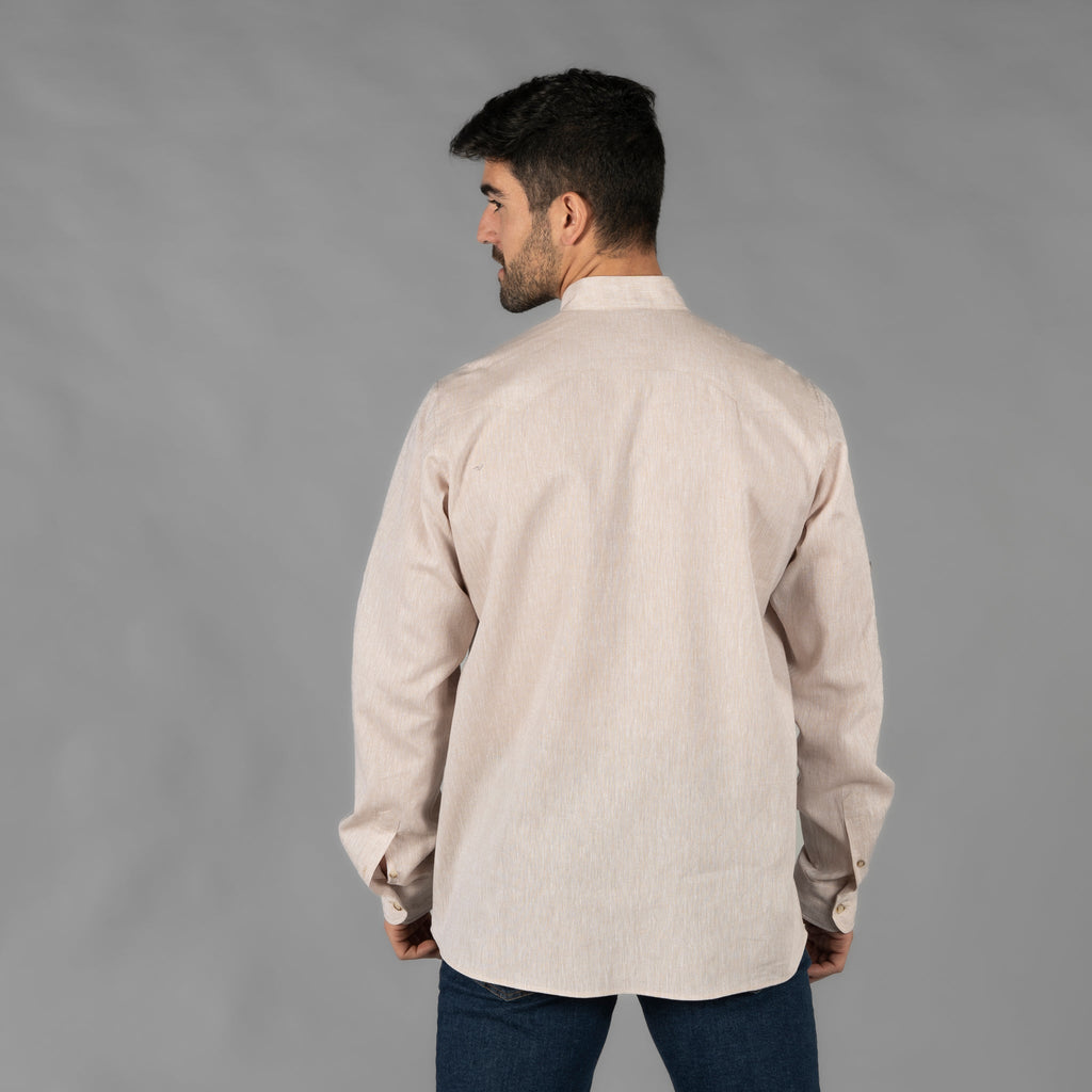 GUAYABERA HOMBRE CUELLO MAO BORNEO - Gary's