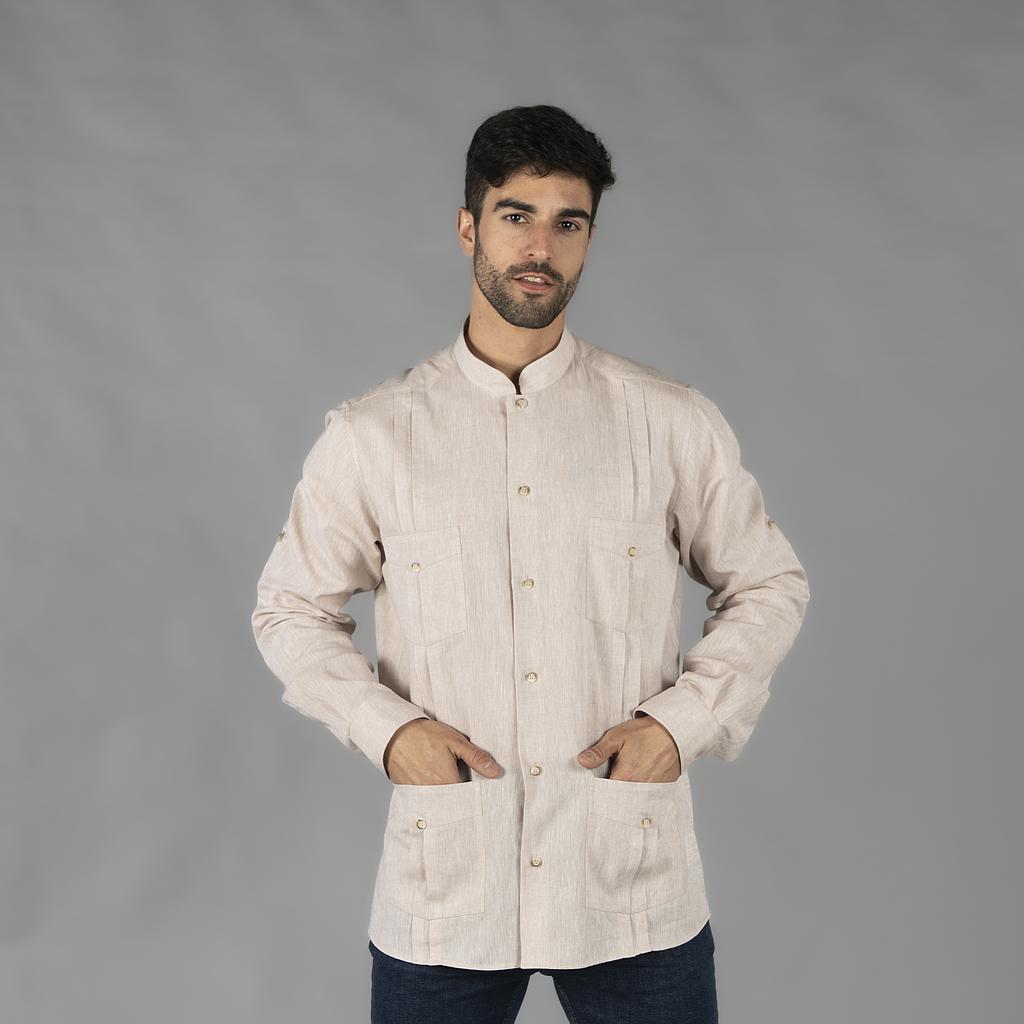 GUAYABERA HOMBRE CUELLO MAO BORNEO - Gary's