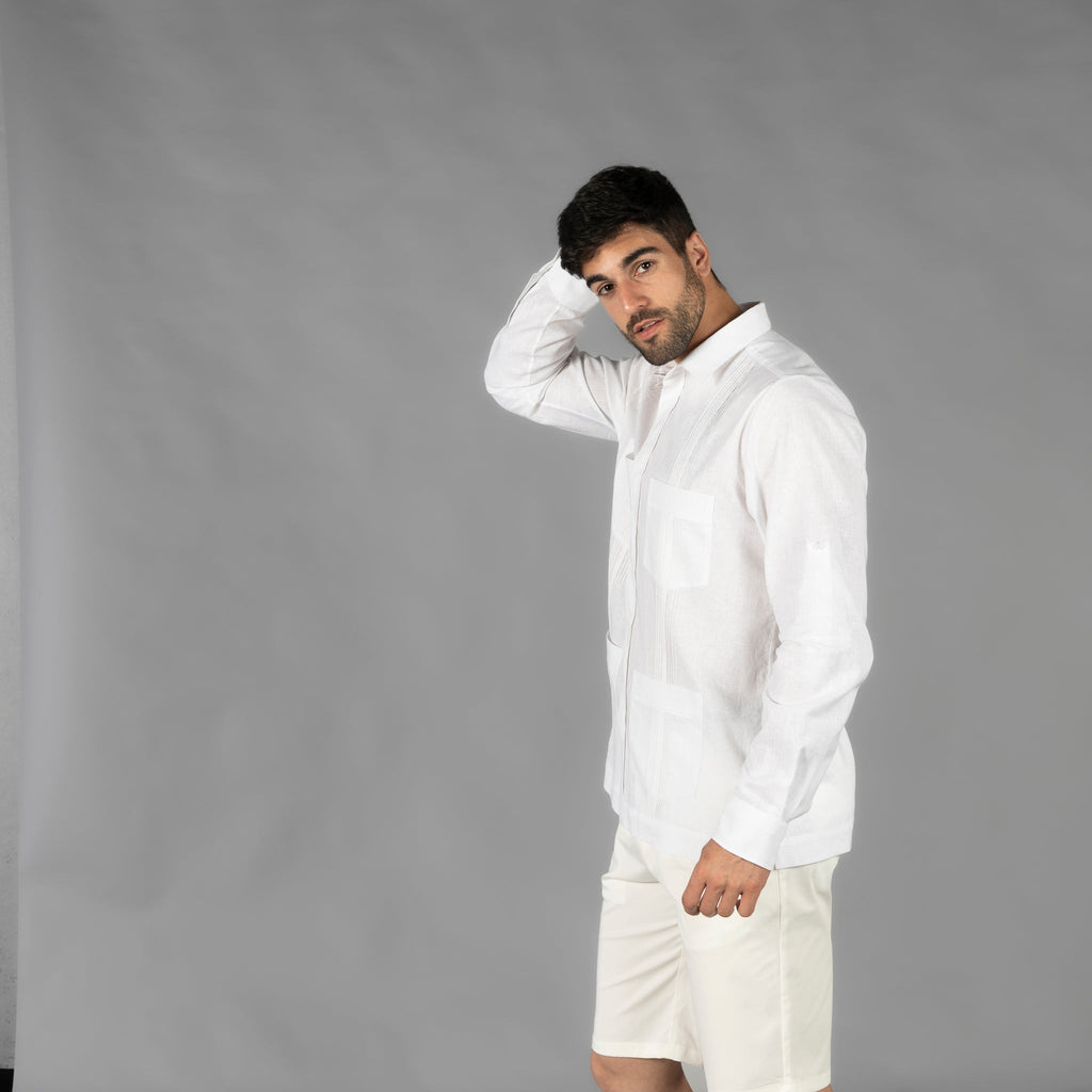 GUAYABERA HOMBRE CUELLO CAMISERO SALOMON - Gary's