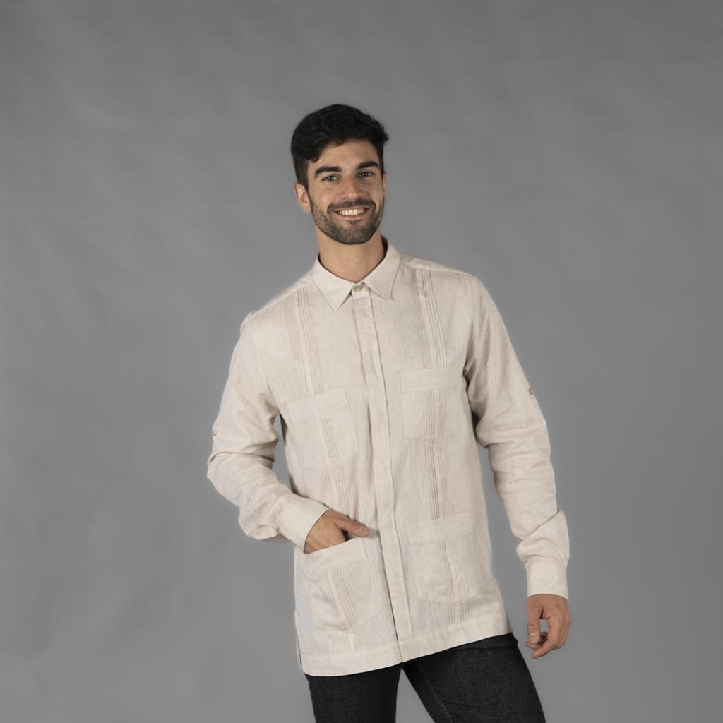 GUAYABERA HOMBRE CUELLO CAMISERO SALOMON - Gary's
