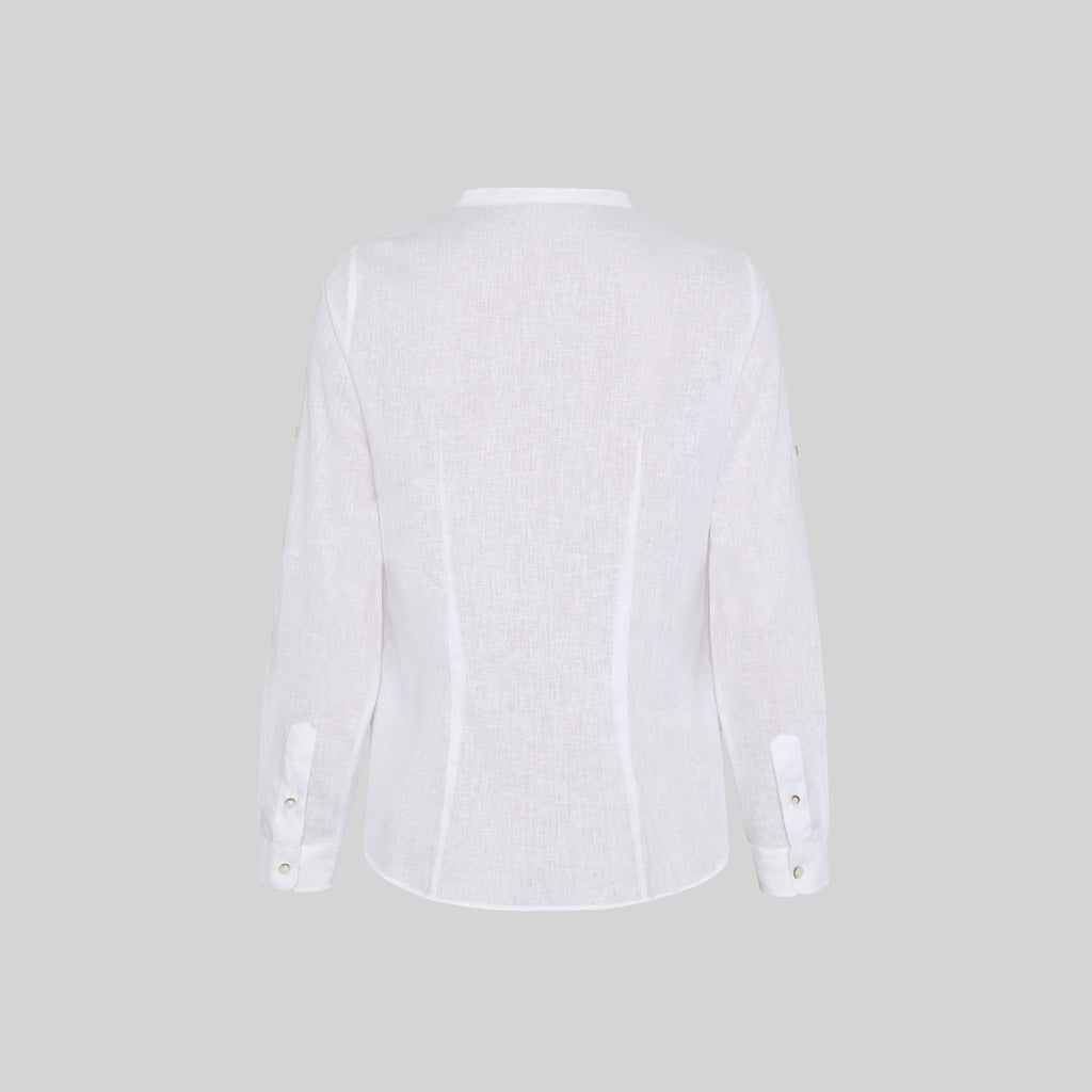 CAMISA MUJER LINO/COTTON CUELLO MAO KAULA - Gary's