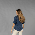 CAMISA MUJER LINO/COTTON CUELLO MAO KAULA - Gary's