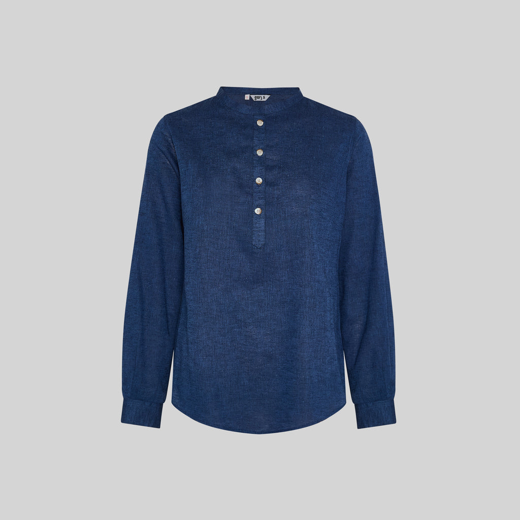 CAMISA MUJER LINO/COTTON CUELLO MAO KAULA - Gary's