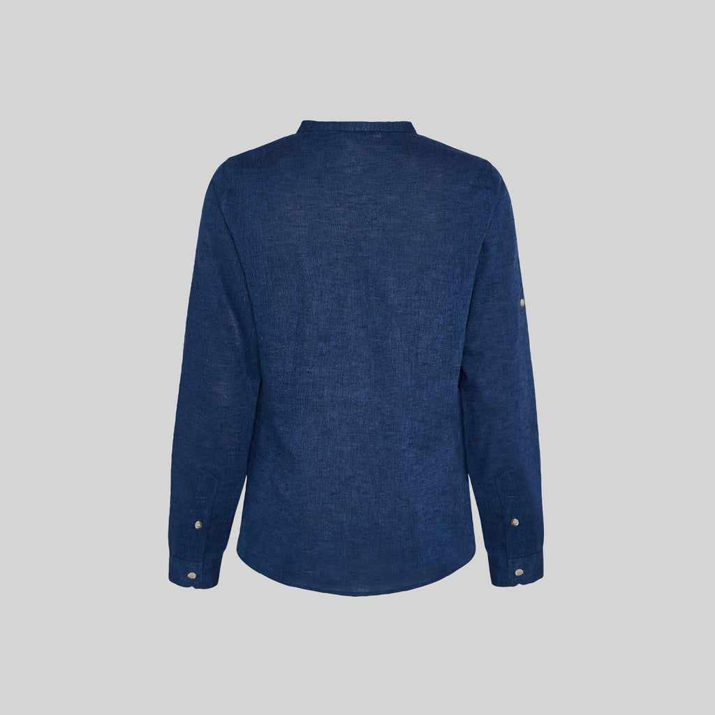CAMISA MUJER LINO/COTTON CUELLO MAO KAULA - Gary's