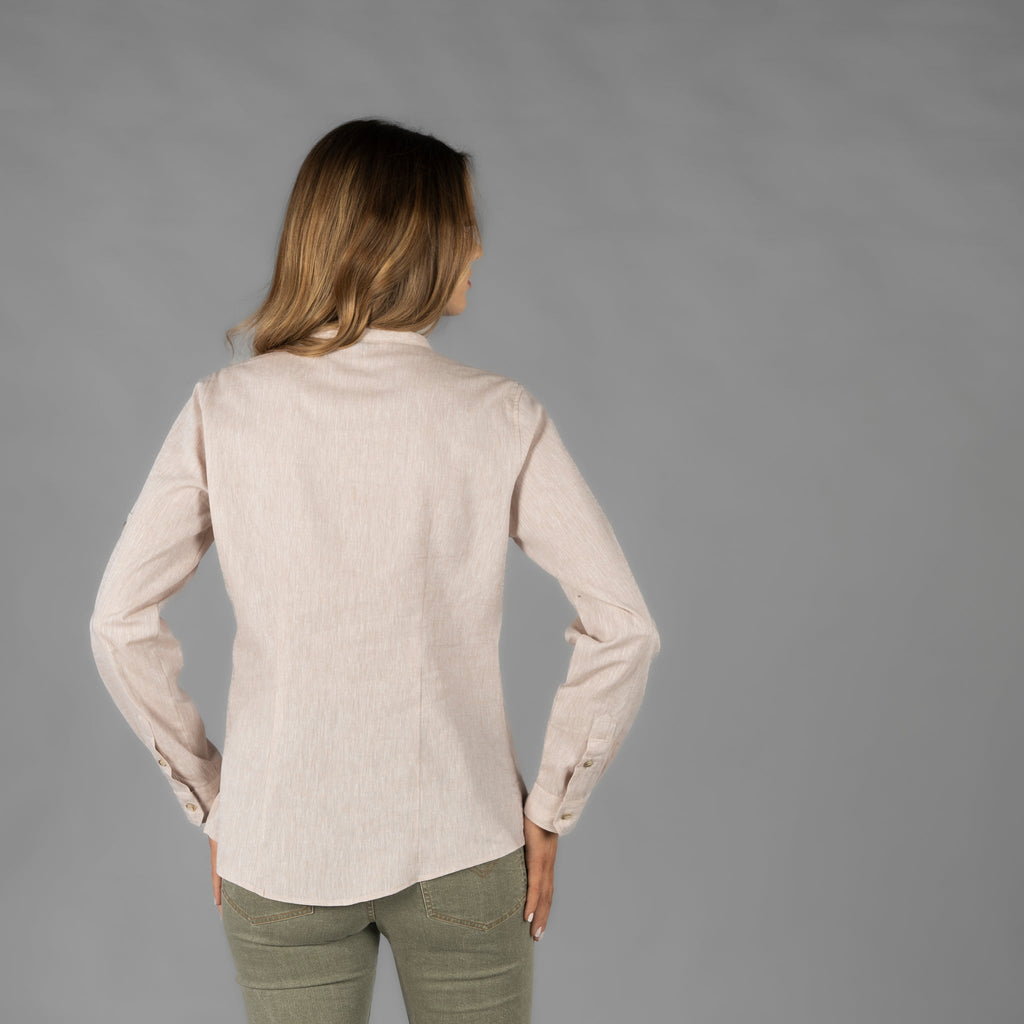 CAMISA MUJER LINO/COTTON CUELLO MAO KAULA - Gary's