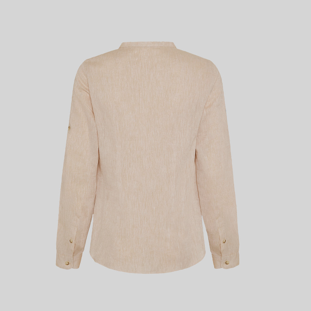 CAMISA MUJER LINO/COTTON CUELLO MAO KAULA - Gary's