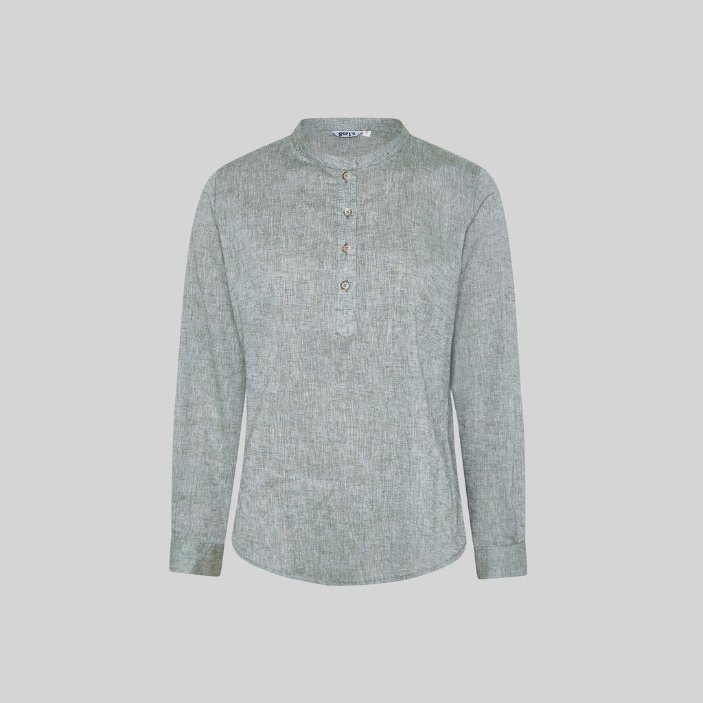 CAMISA MUJER LINO/COTTON CUELLO MAO KAULA - Gary's