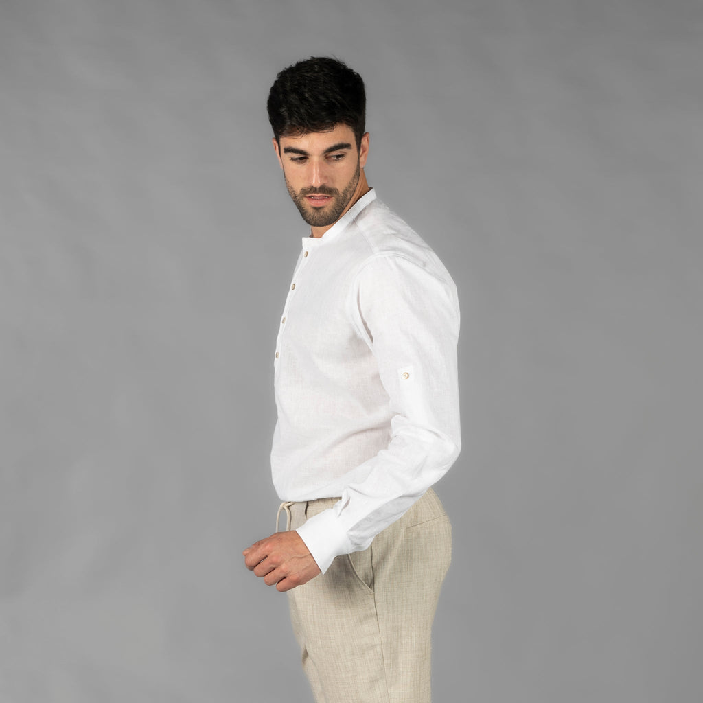CAMISA HOMBRE LINO/COTTON CUELLO MAO TIWI - Gary's