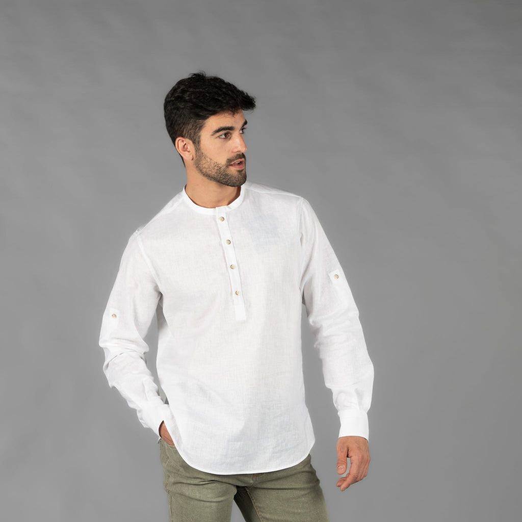 CAMISA HOMBRE LINO/COTTON CUELLO MAO TIWI - Gary's