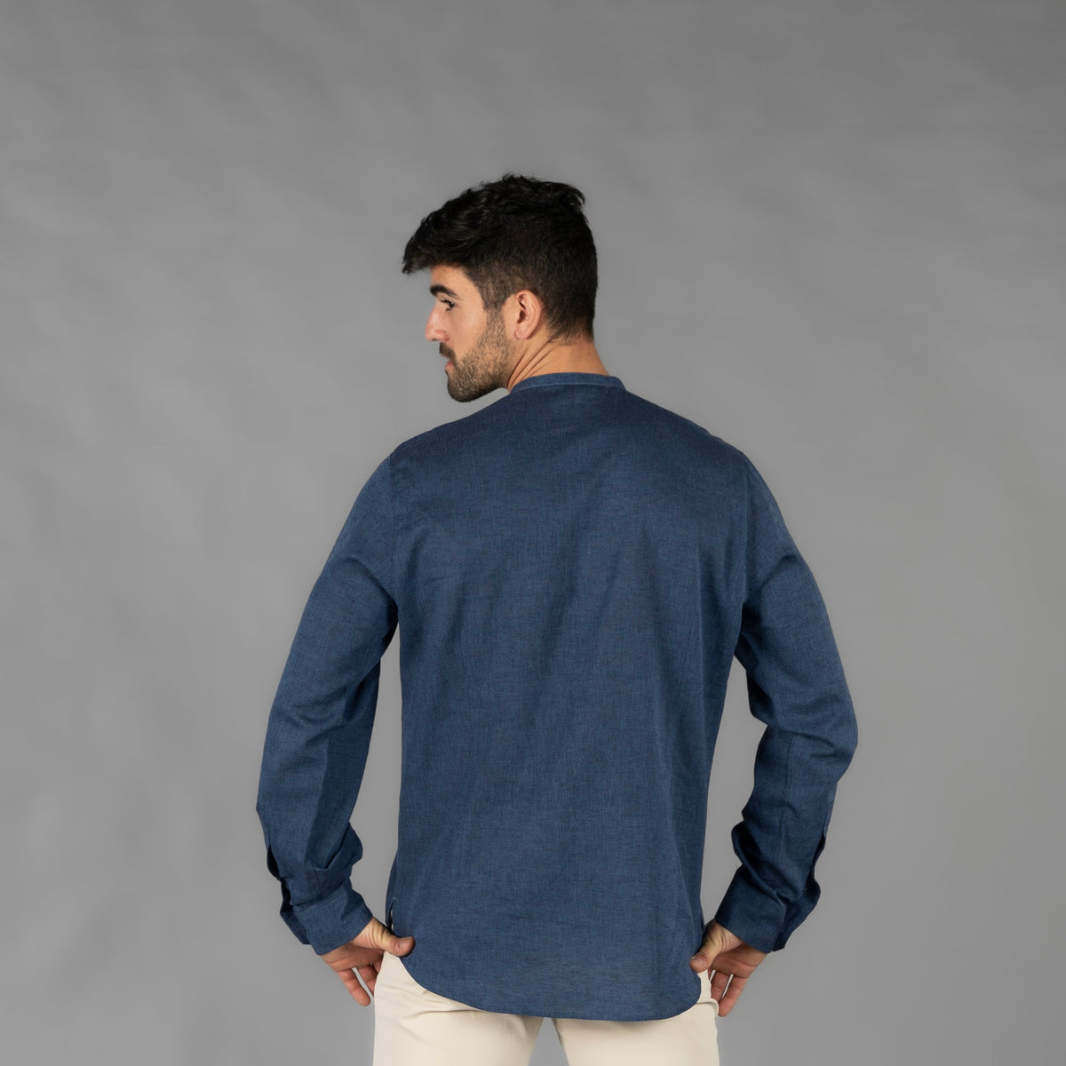 CAMISA HOMBRE LINO/COTTON CUELLO MAO TIWI - Gary's