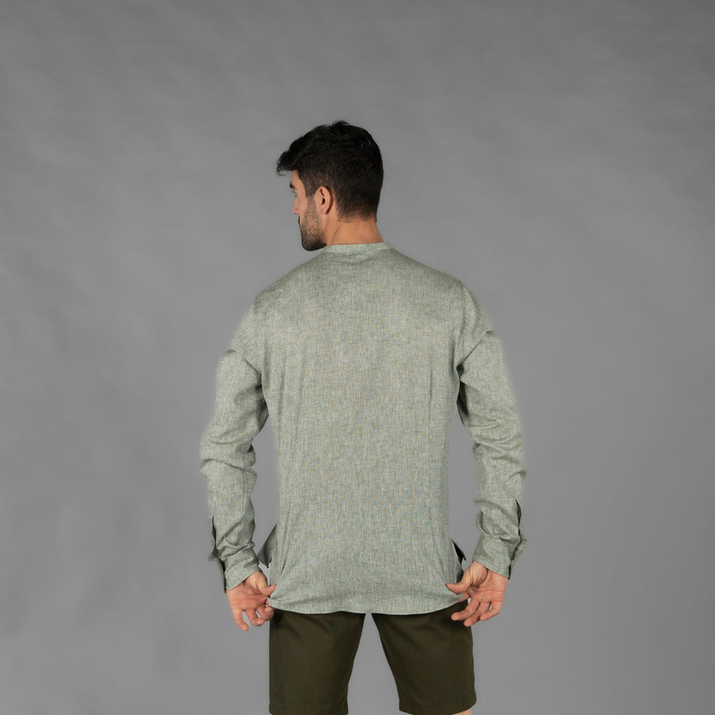 CAMISA HOMBRE LINO/COTTON CUELLO MAO TIWI - Gary's