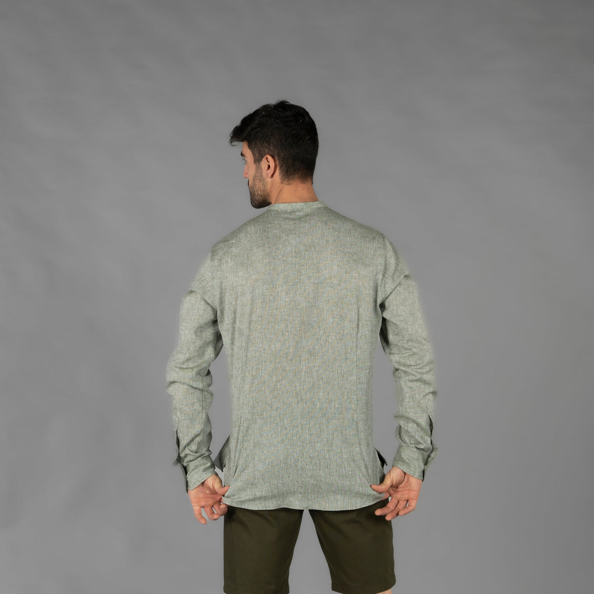 CAMISA HOMBRE LINO/COTTON CUELLO MAO TIWI - Gary's