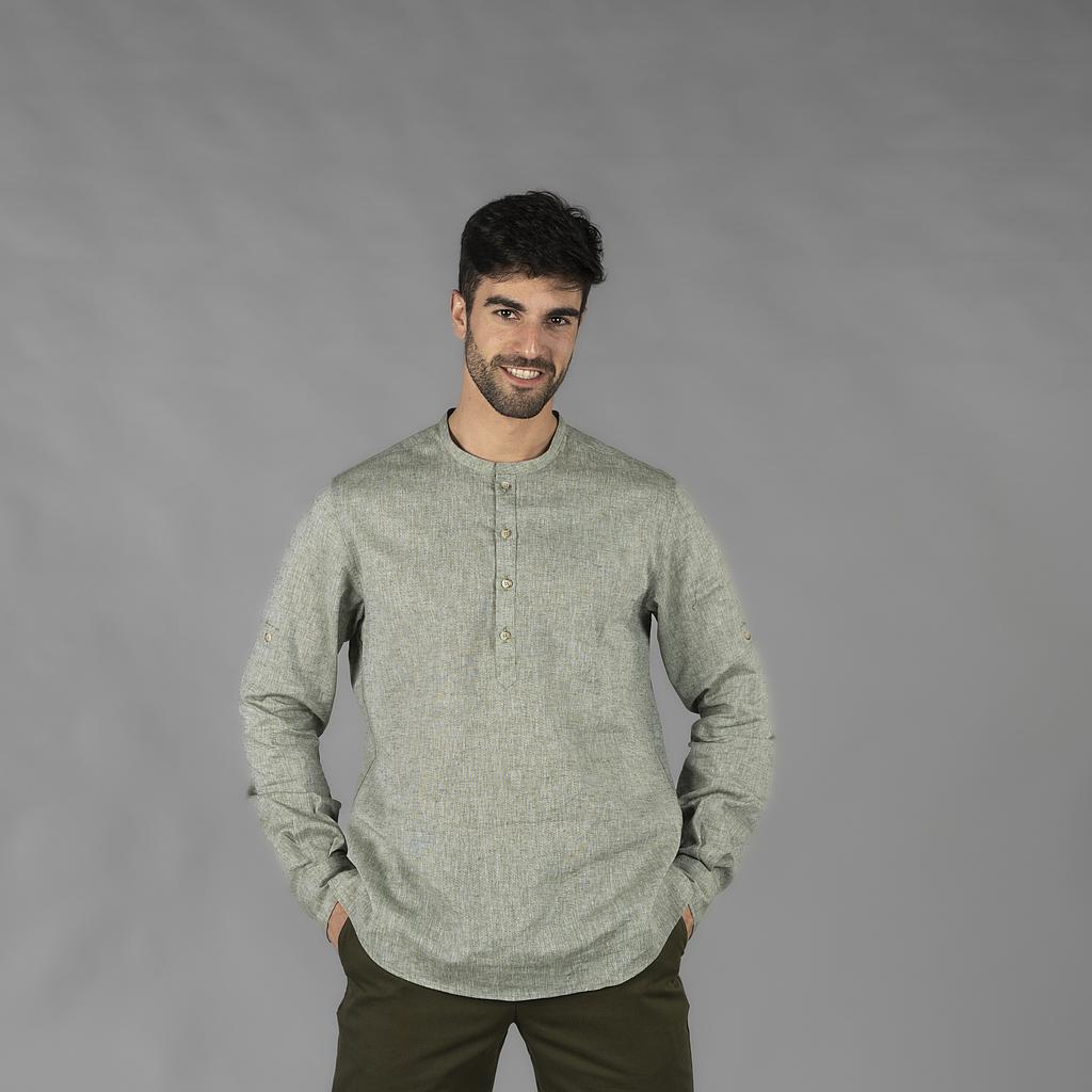 CAMISA HOMBRE LINO/COTTON CUELLO MAO TIWI - Gary's