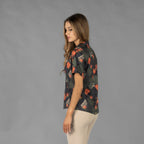CAMISA MUJER CUELLO SOLAPA HAWAIANA - Gary's
