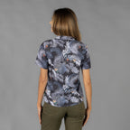 CAMISA MUJER CUELLO SOLAPA HAWAIANA - Gary's