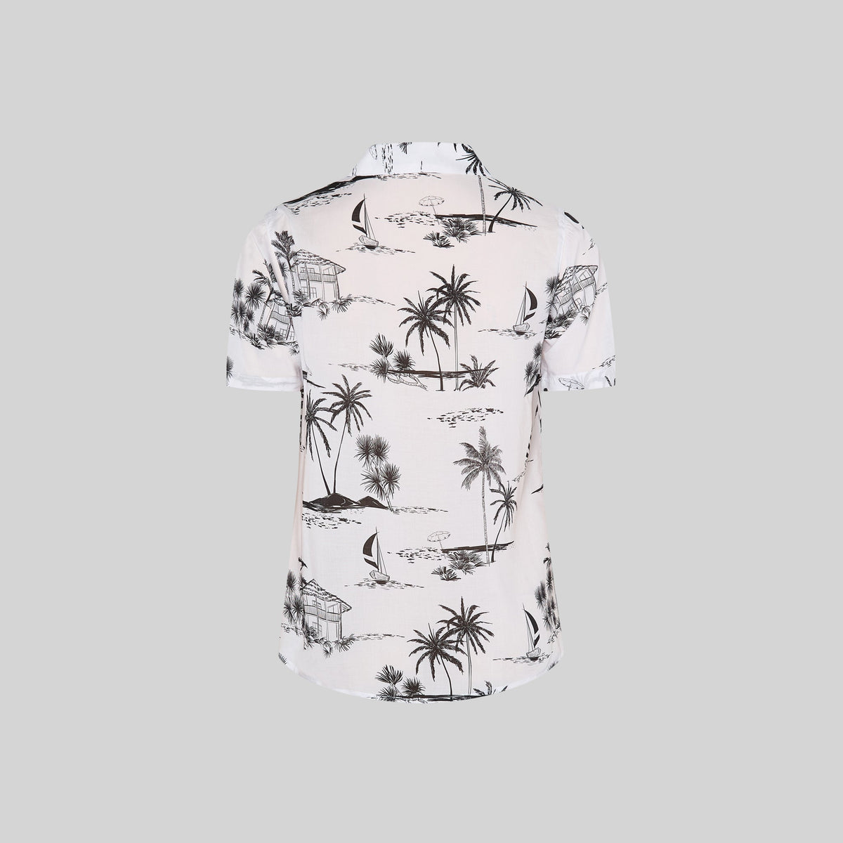 CAMISA MUJER CUELLO SOLAPA HAWAIANA - Gary's