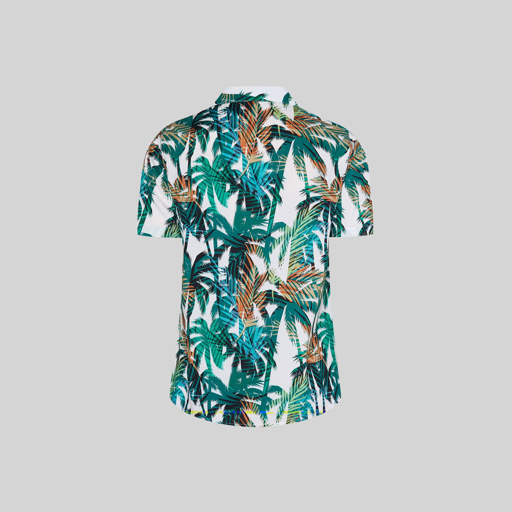 CAMISA MUJER CUELLO SOLAPA HAWAIANA - Gary's