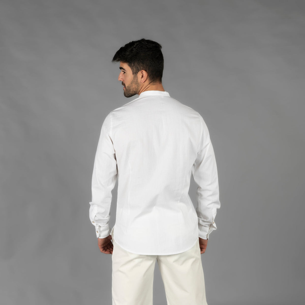 CAMISA HOMBRE CHAMBRAY CUELLO MAO NIAS - Gary's