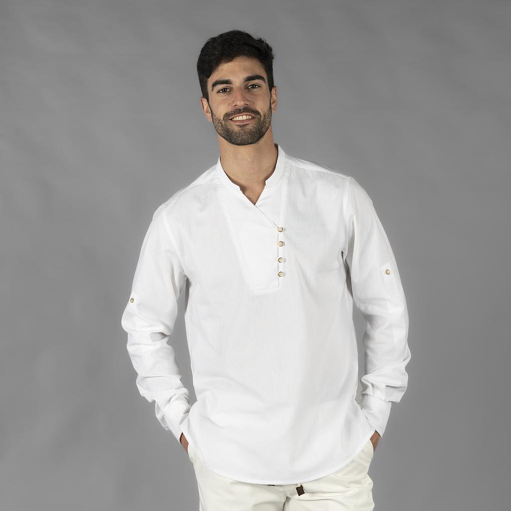 CAMISA HOMBRE CHAMBRAY CUELLO MAO NIAS - Gary's