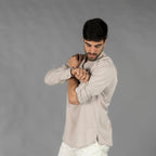 CAMISA HOMBRE CHAMBRAY CUELLO MAO NIAS - Gary's
