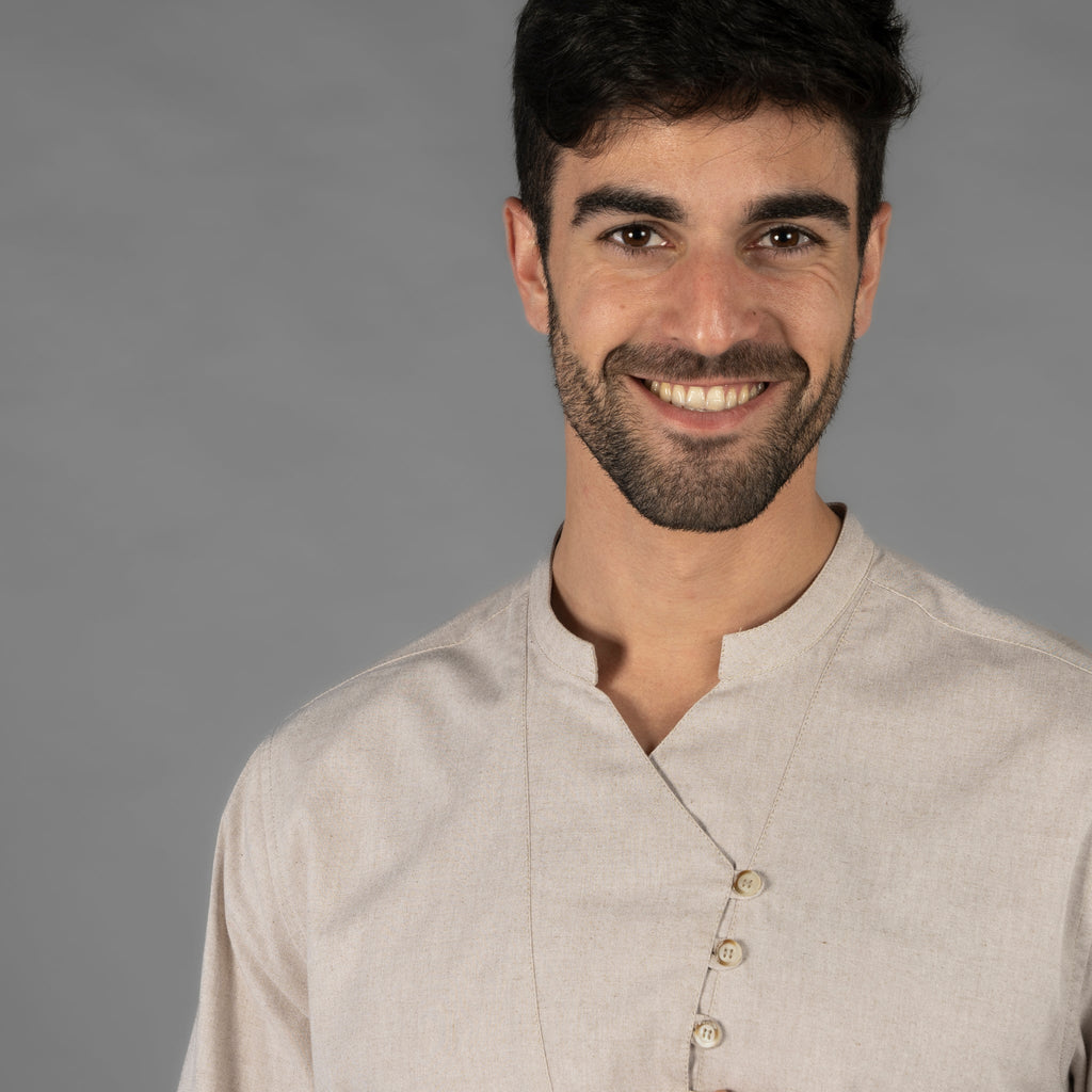 CAMISA HOMBRE CHAMBRAY CUELLO MAO NIAS - Gary's