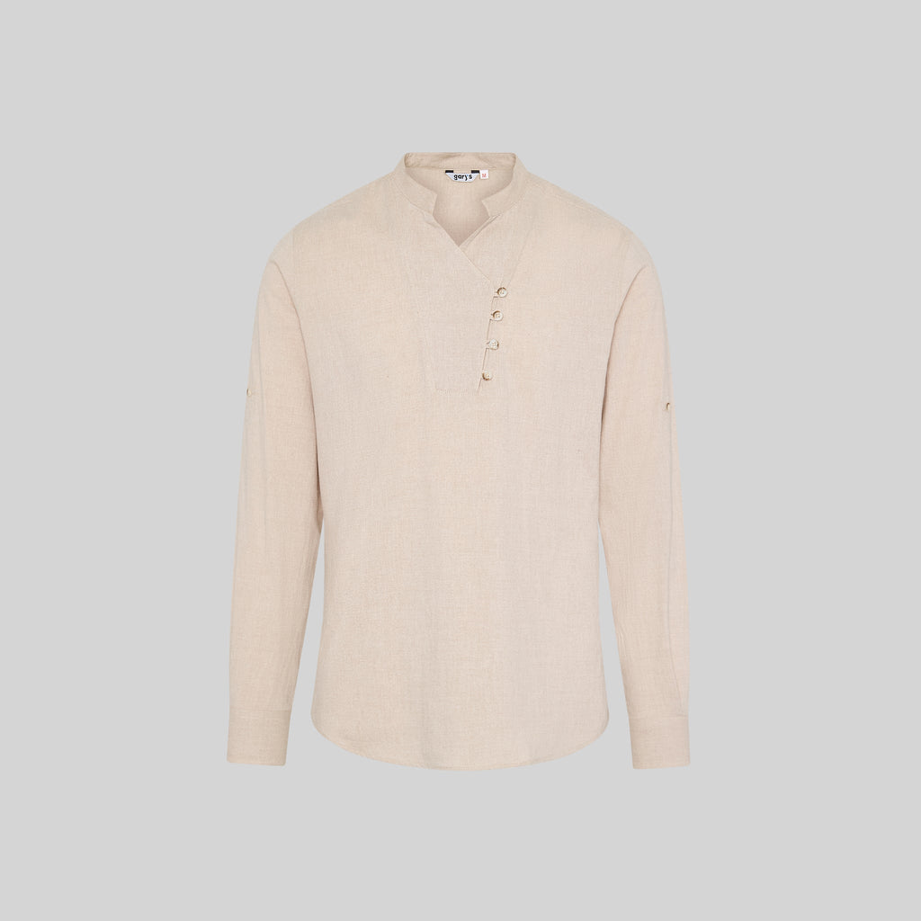 CAMISA HOMBRE CHAMBRAY CUELLO MAO NIAS - Gary's
