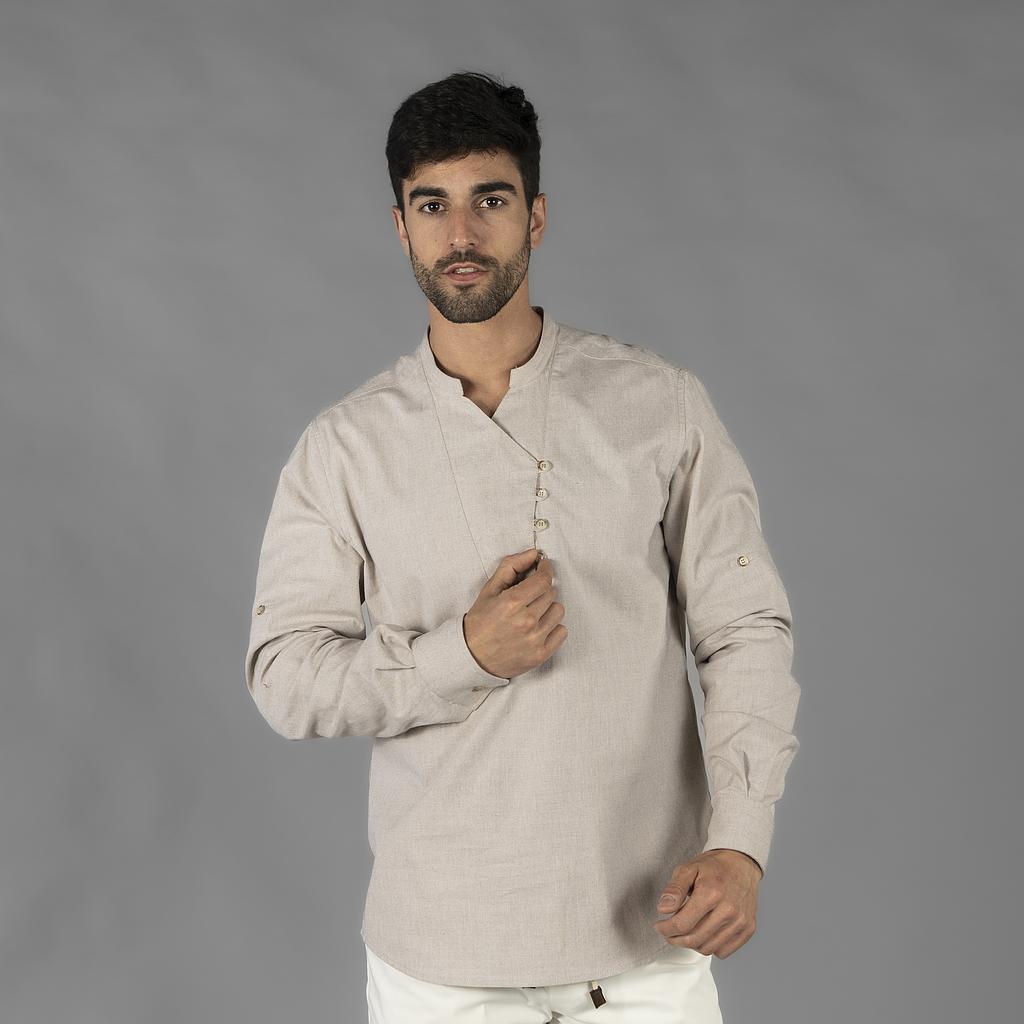 CAMISA HOMBRE CHAMBRAY CUELLO MAO NIAS - Gary's