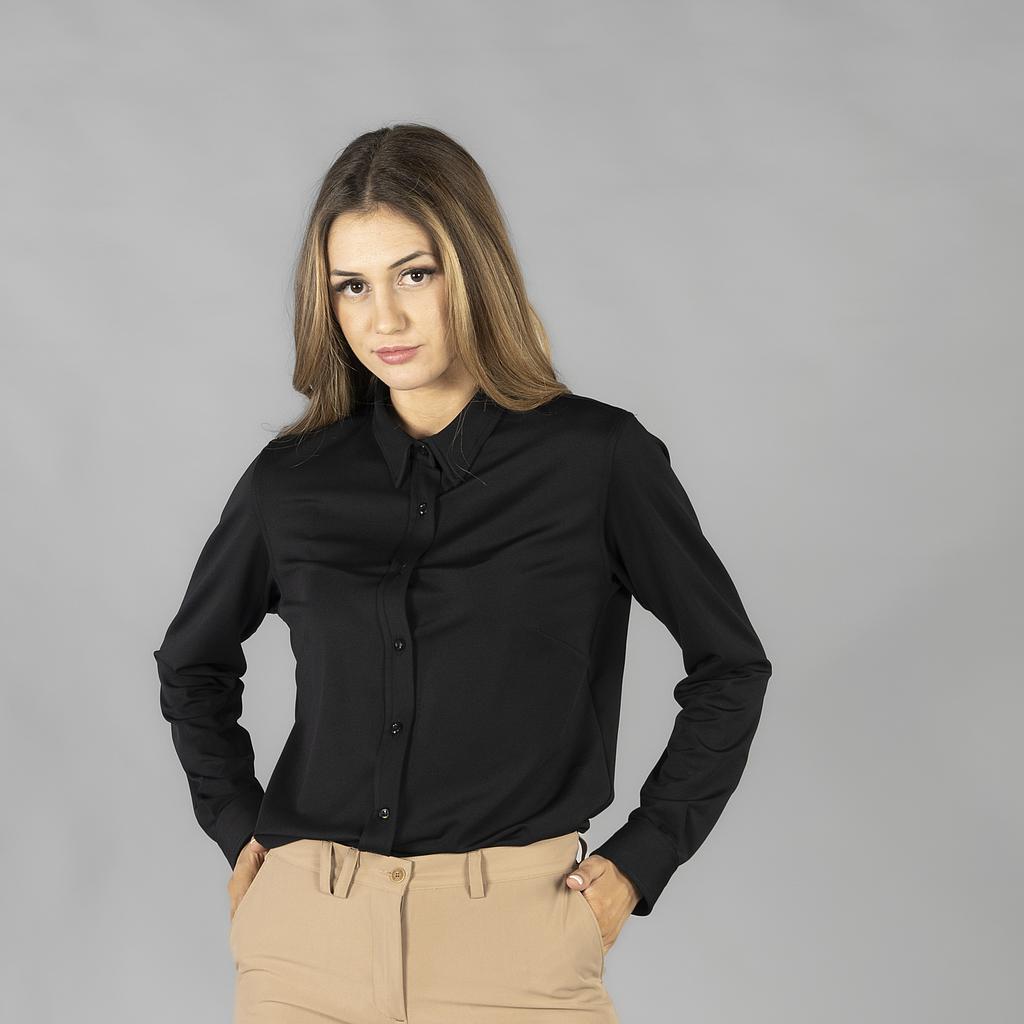 CAMISA MUJER INTERLOCK CUELLO CAMISERO CERDEÑA - Gary's