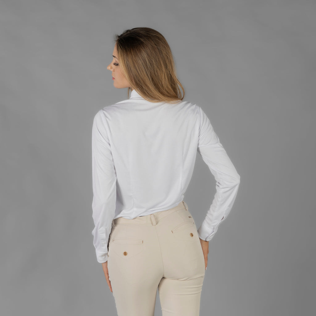 CAMISA MUJER INTERLOCK CUELLO CAMISERO CERDEÑA - Gary's