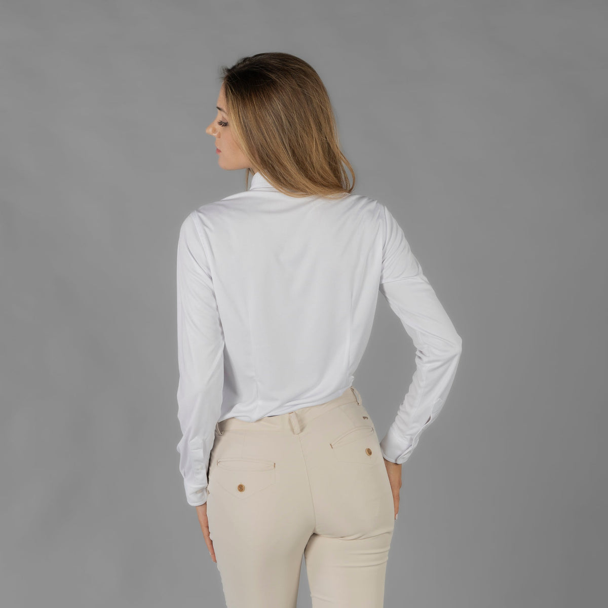 CAMISA MUJER INTERLOCK CUELLO CAMISERO CERDEÑA - Gary's