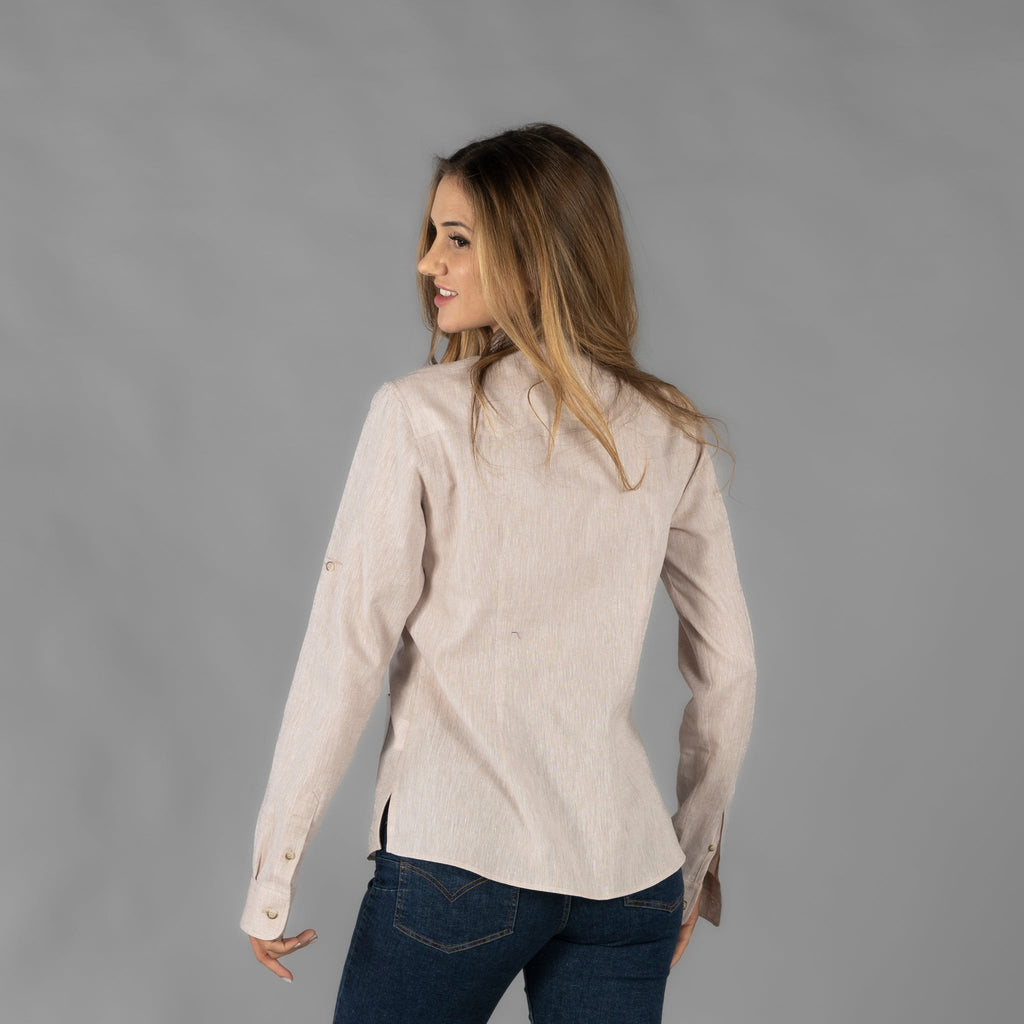 GUAYABERA MUJER CUELLO MAO ISABELA - Gary's
