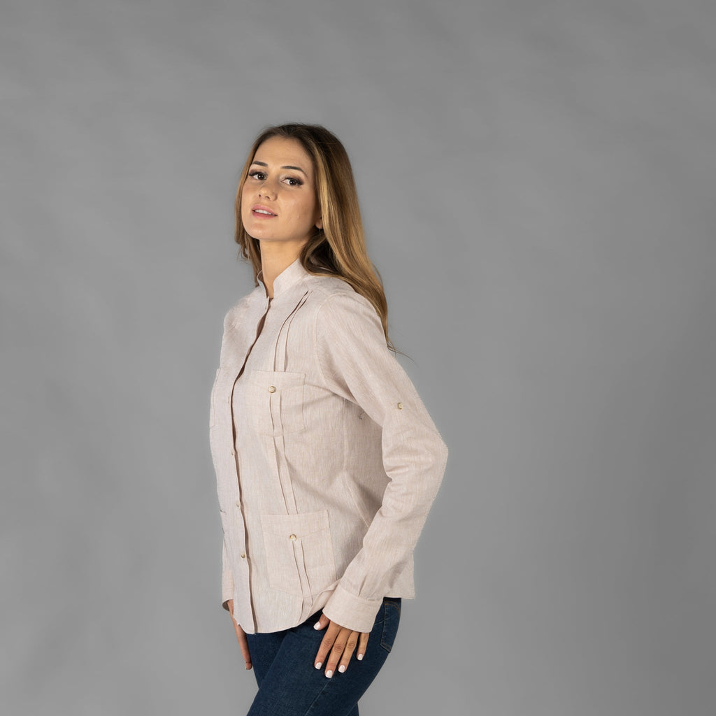GUAYABERA MUJER CUELLO MAO ISABELA - Gary's