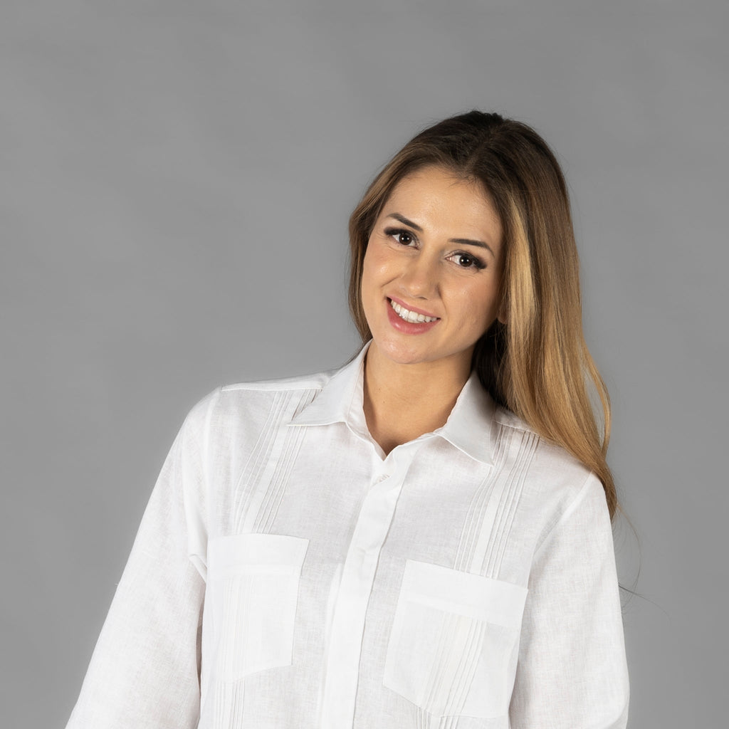 GUAYABERA MUJER CUELLO CAMISERO SUMATRA - Gary's