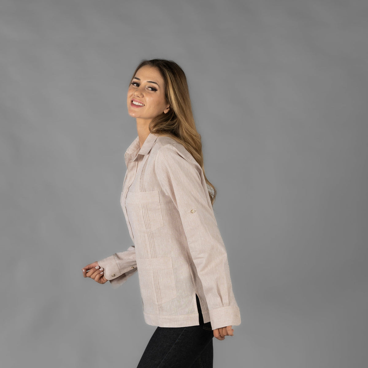 GUAYABERA MUJER CUELLO CAMISERO SUMATRA - Gary's