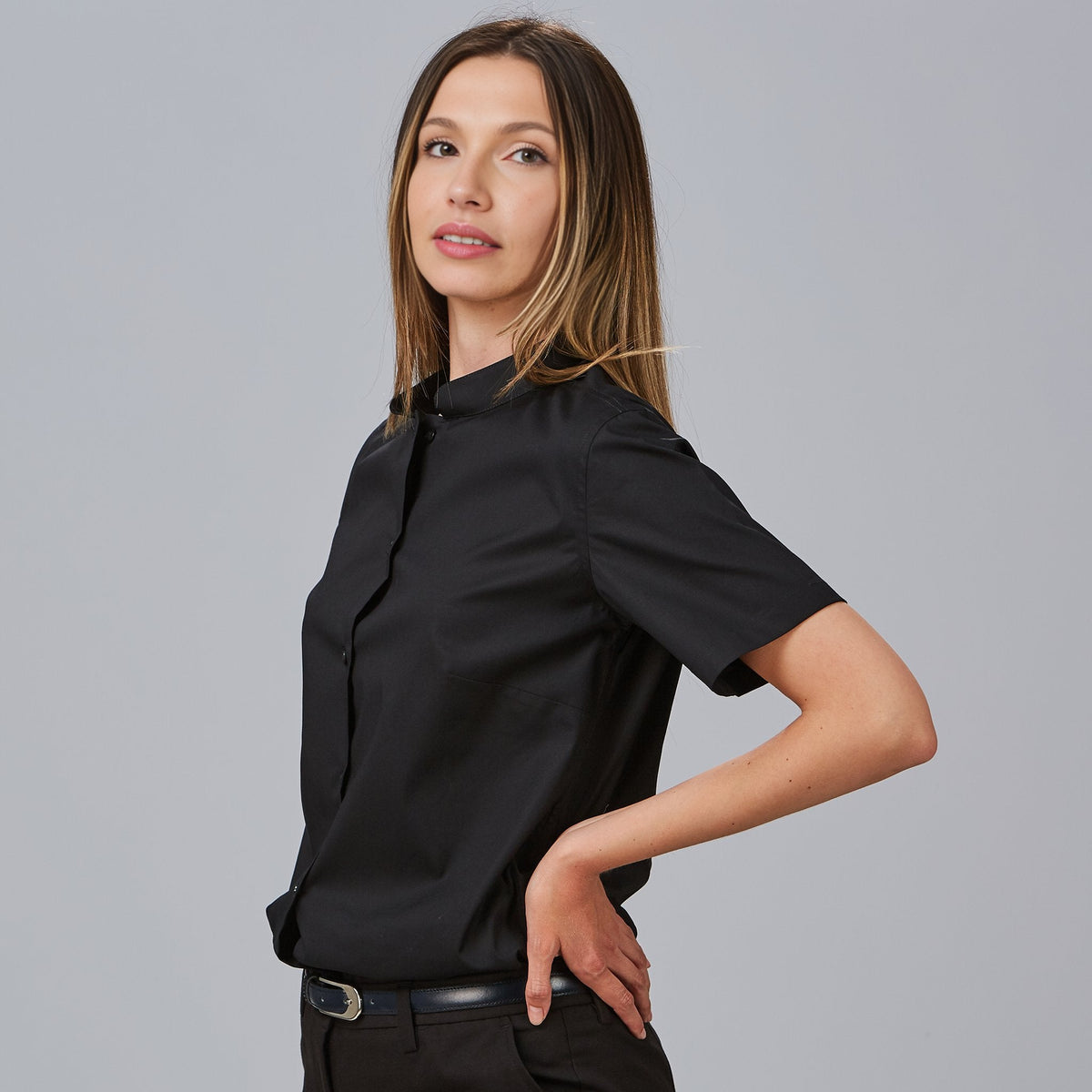 CAMISA MUJER M/C C/MAO ELASTAN - Gary's