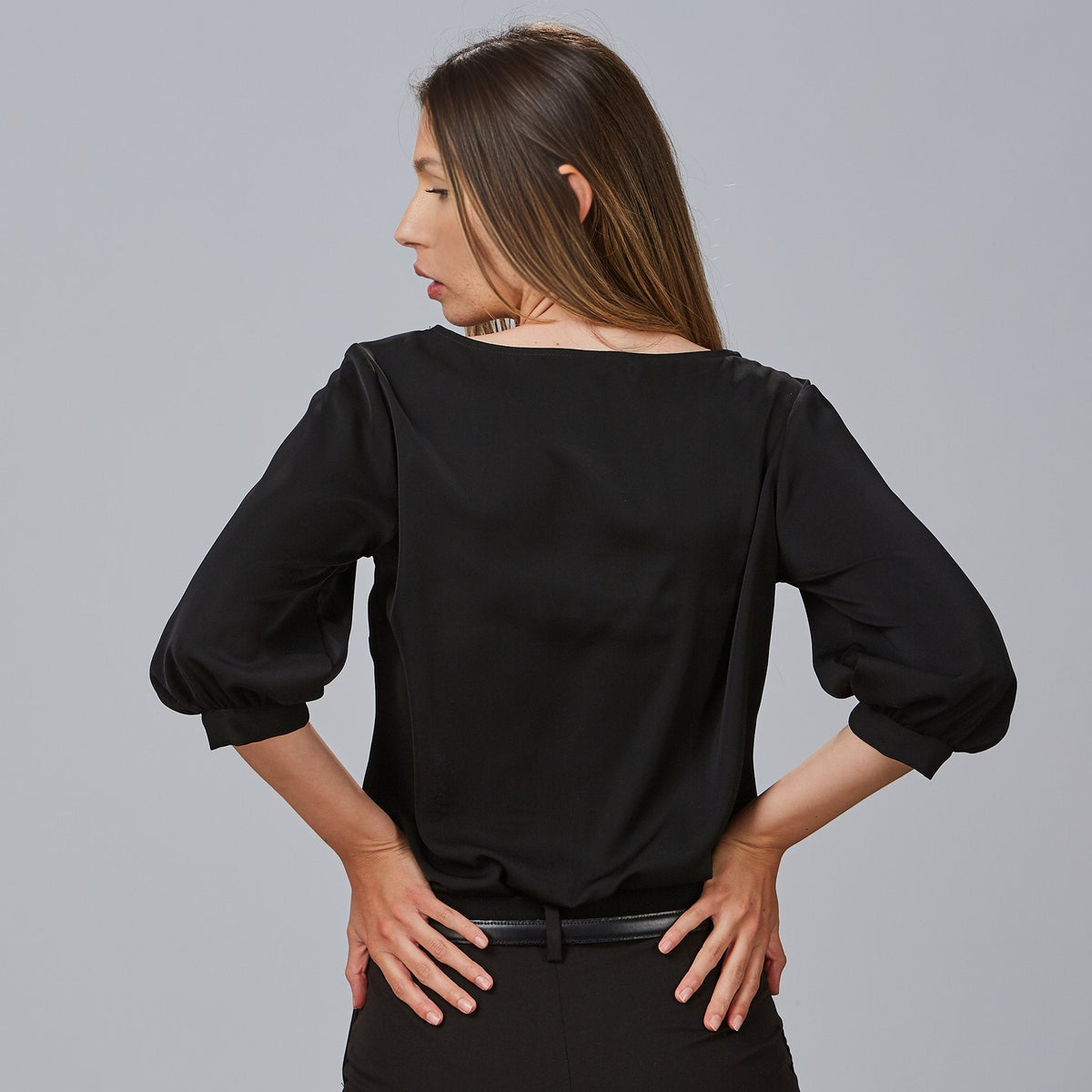 BLUSA MUJER MANGA RIZADA ROSANNA - Gary's