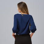 BLUSA MUJER MANGA RIZADA ROSANNA - Gary's