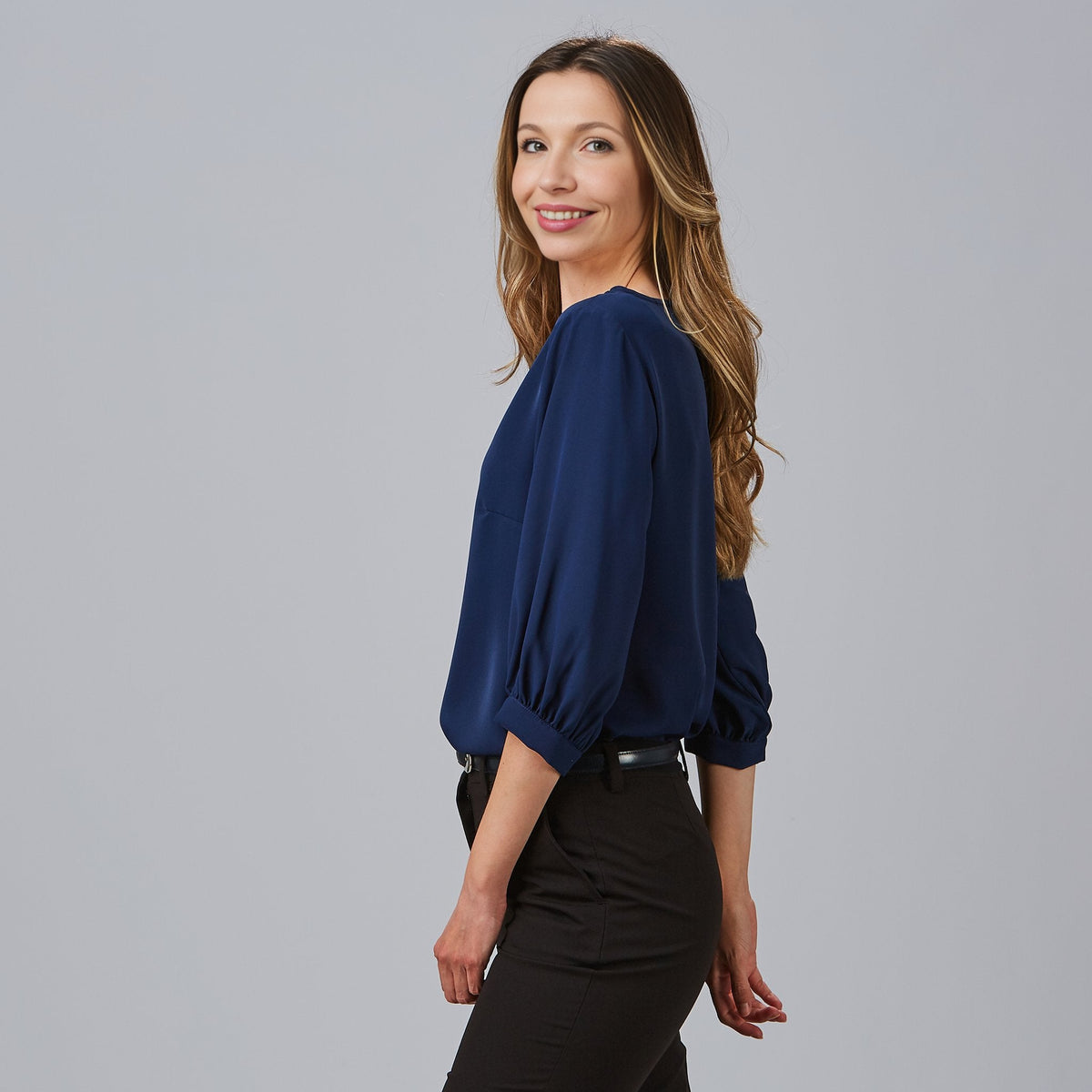 BLUSA MUJER MANGA RIZADA ROSANNA - Gary's