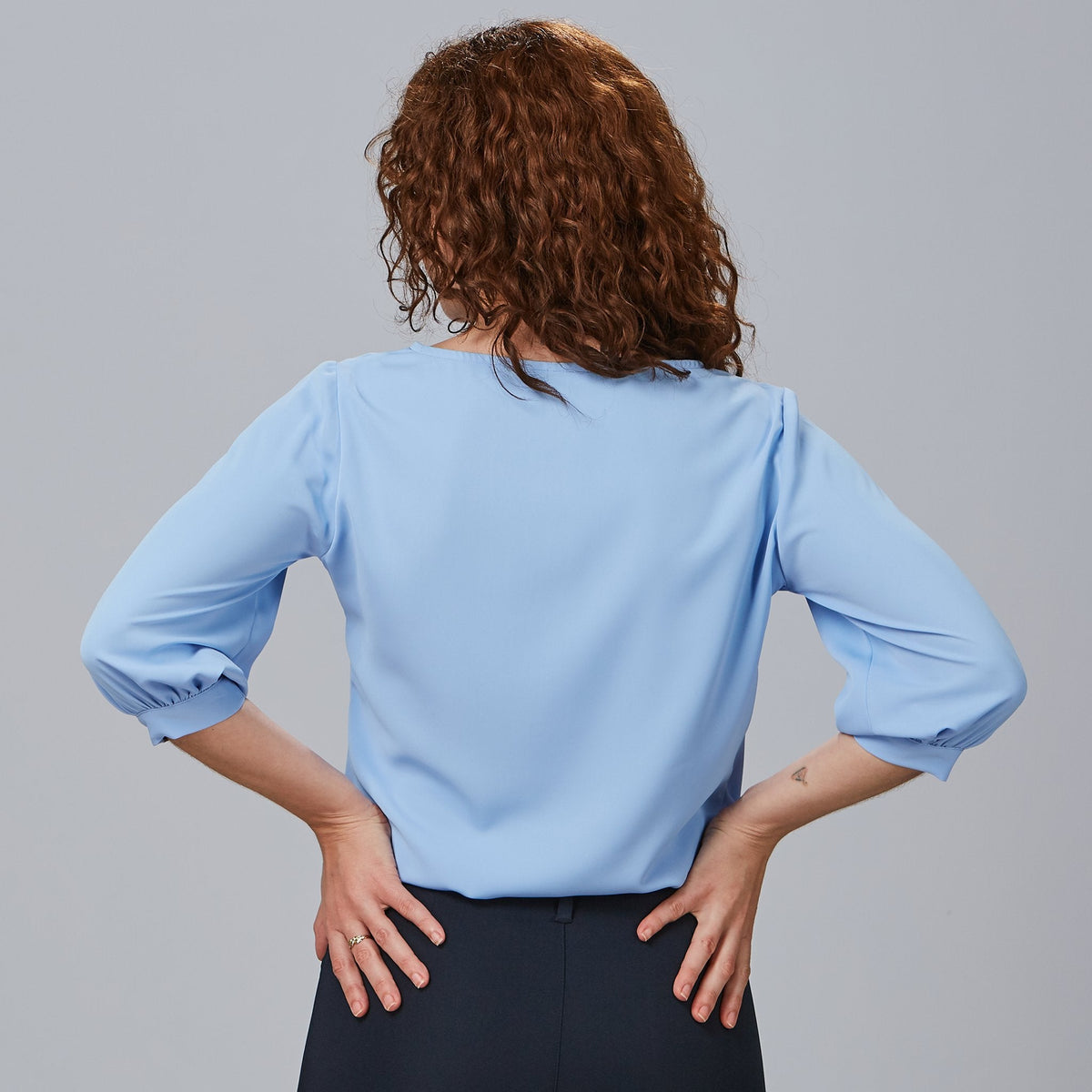 BLUSA MUJER MANGA RIZADA ROSANNA - Gary's