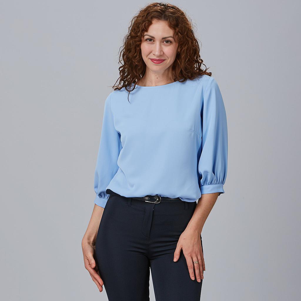 BLUSA MUJER MANGA RIZADA ROSANNA - Gary's