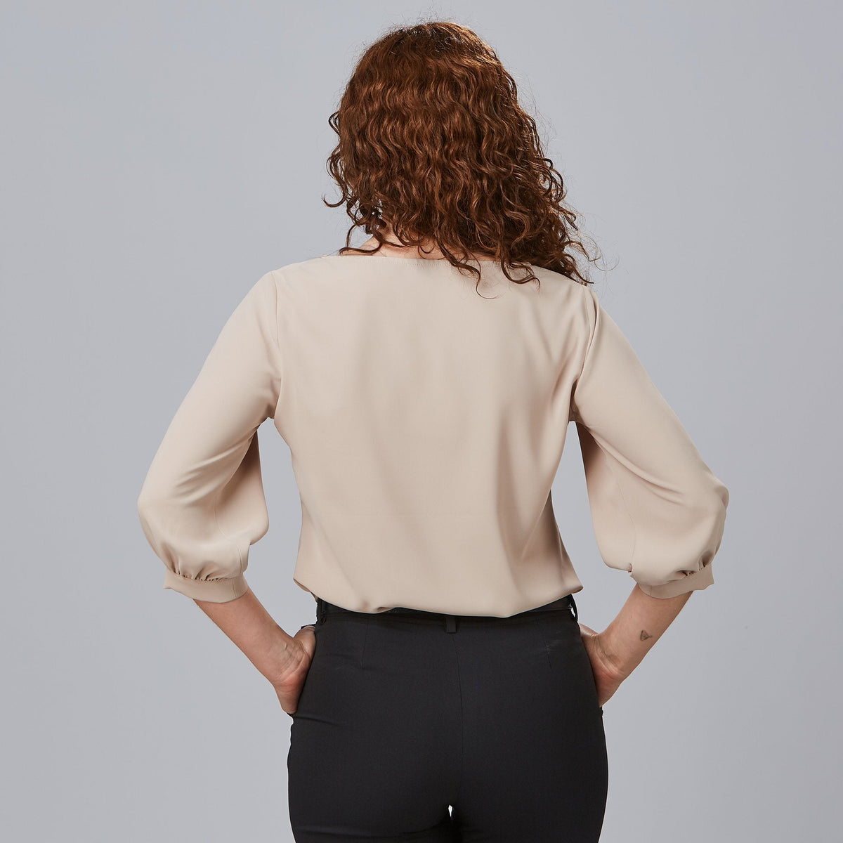 BLUSA MUJER MANGA RIZADA ROSANNA - Gary's