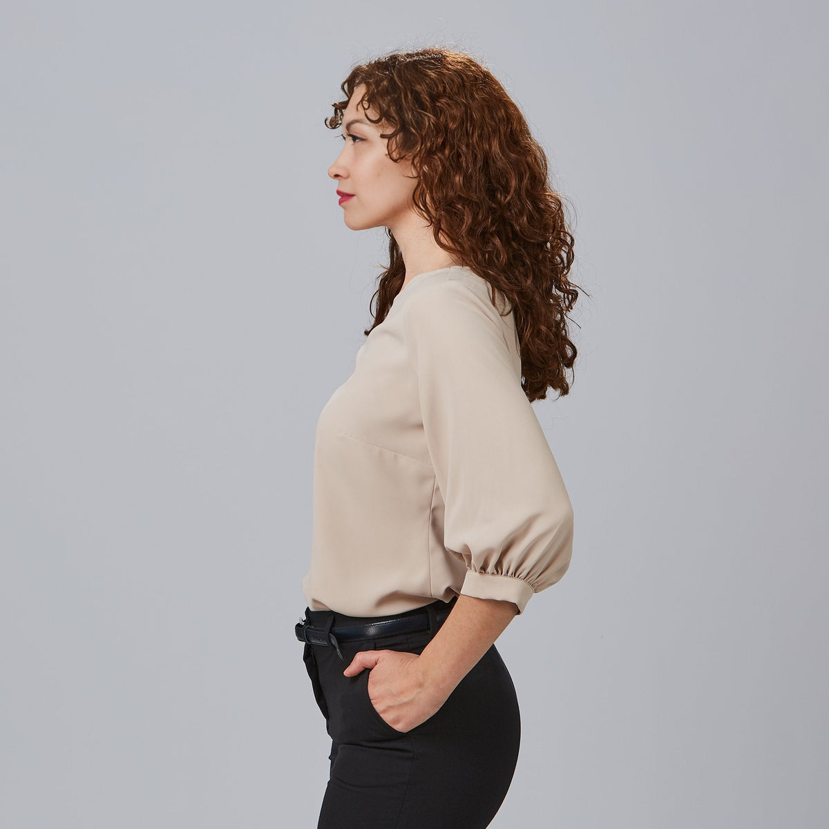 BLUSA MUJER MANGA RIZADA ROSANNA - Gary's