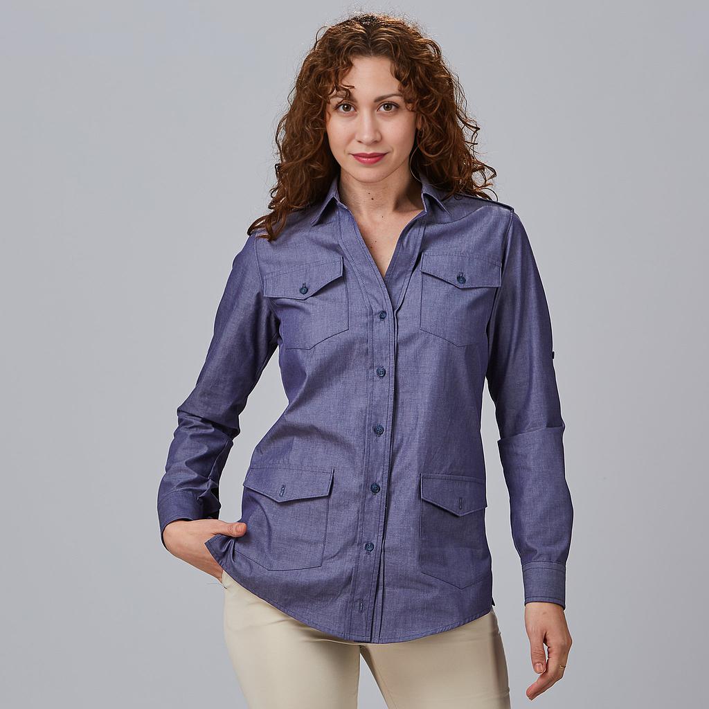 CAMISA MUJER MANGA ROLL UP DANIELA - Gary's
