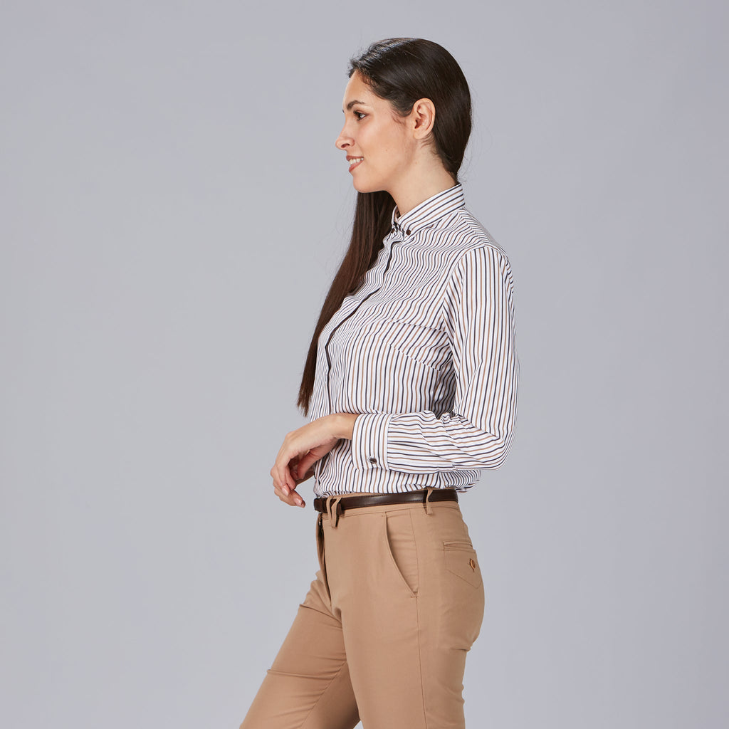 CAMISA MUJER RAYAS BICOLOR SIMONETTA - Gary's