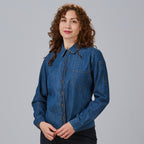 CAMISA MUJER TEJANO FINO LAVADO VALERIA - Gary's