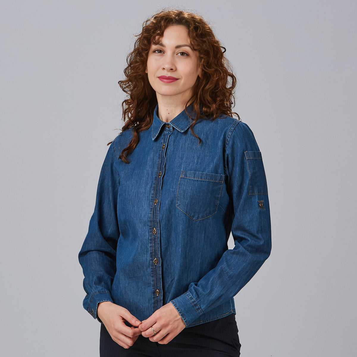 CAMISA MUJER TEJANO FINO LAVADO VALERIA - Gary's