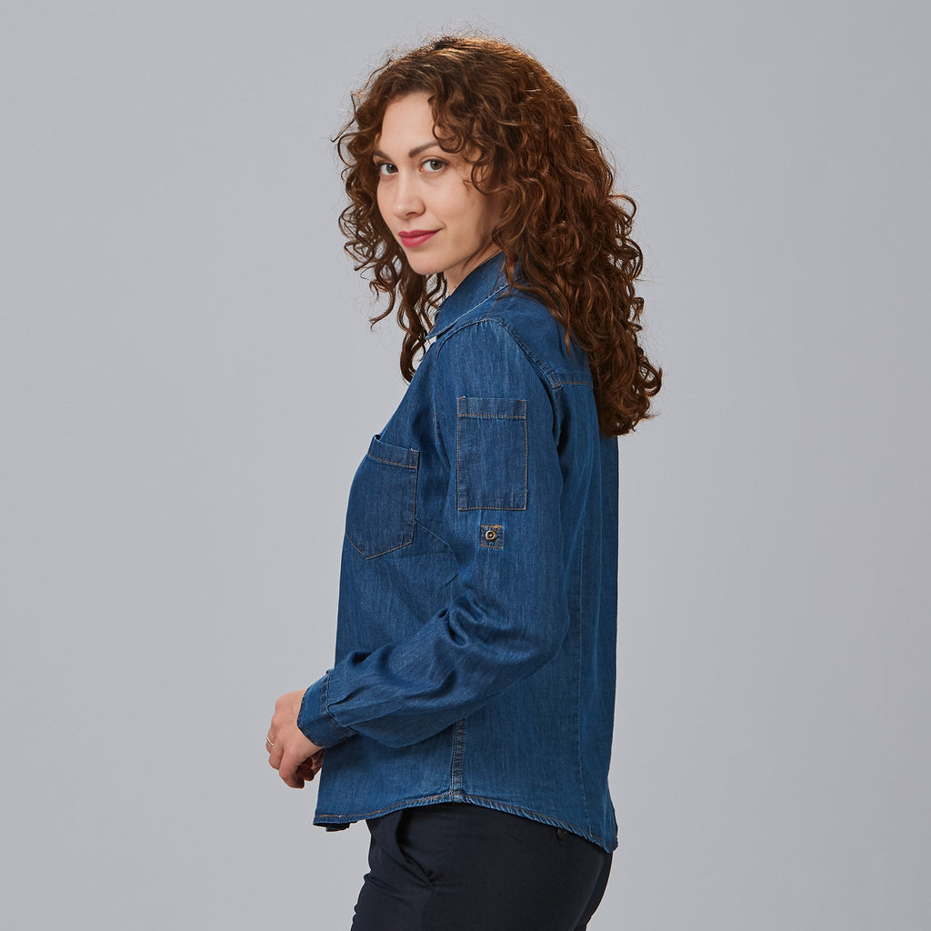 CAMISA MUJER TEJANO FINO LAVADO VALERIA - Gary's