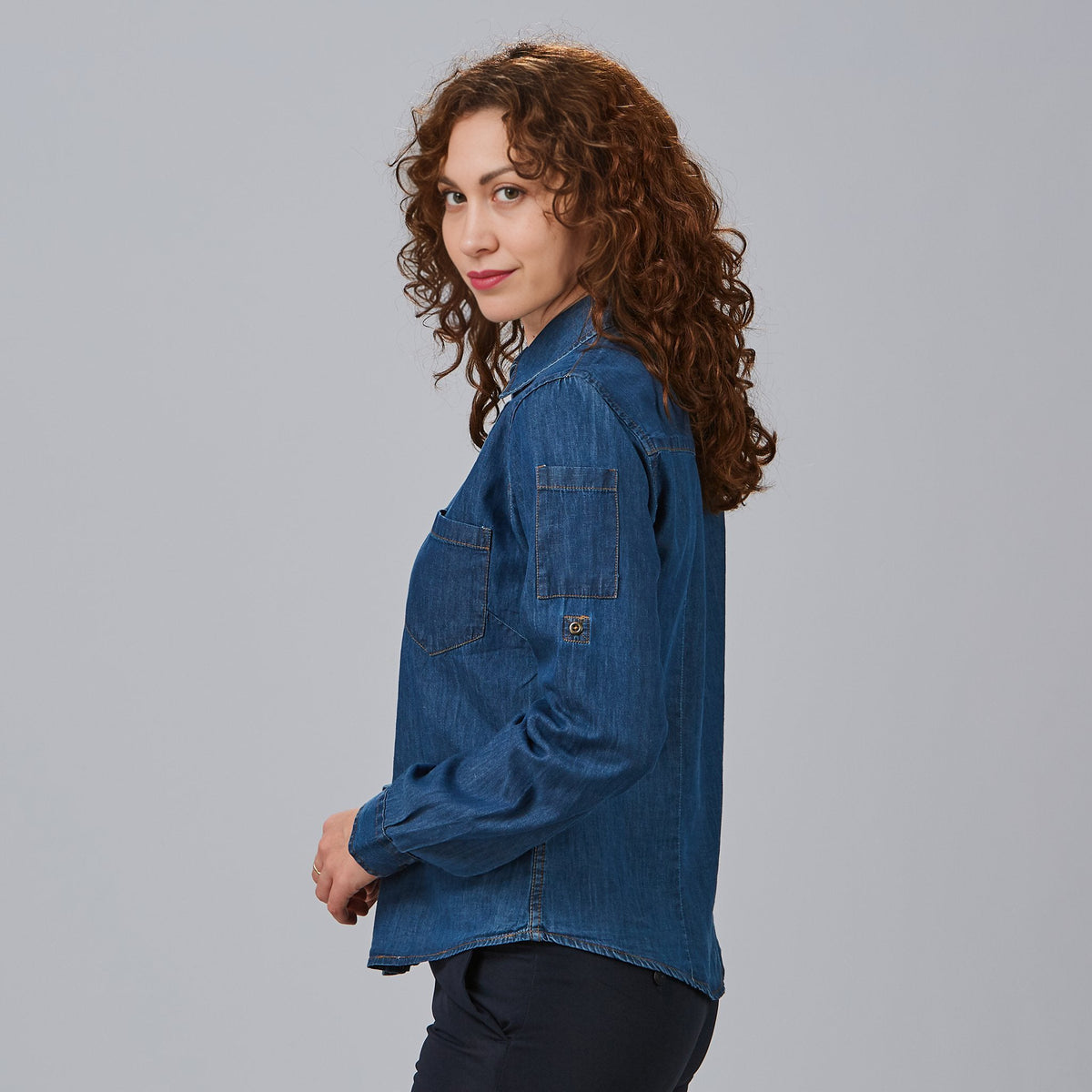 CAMISA MUJER TEJANO FINO LAVADO VALERIA - Gary's