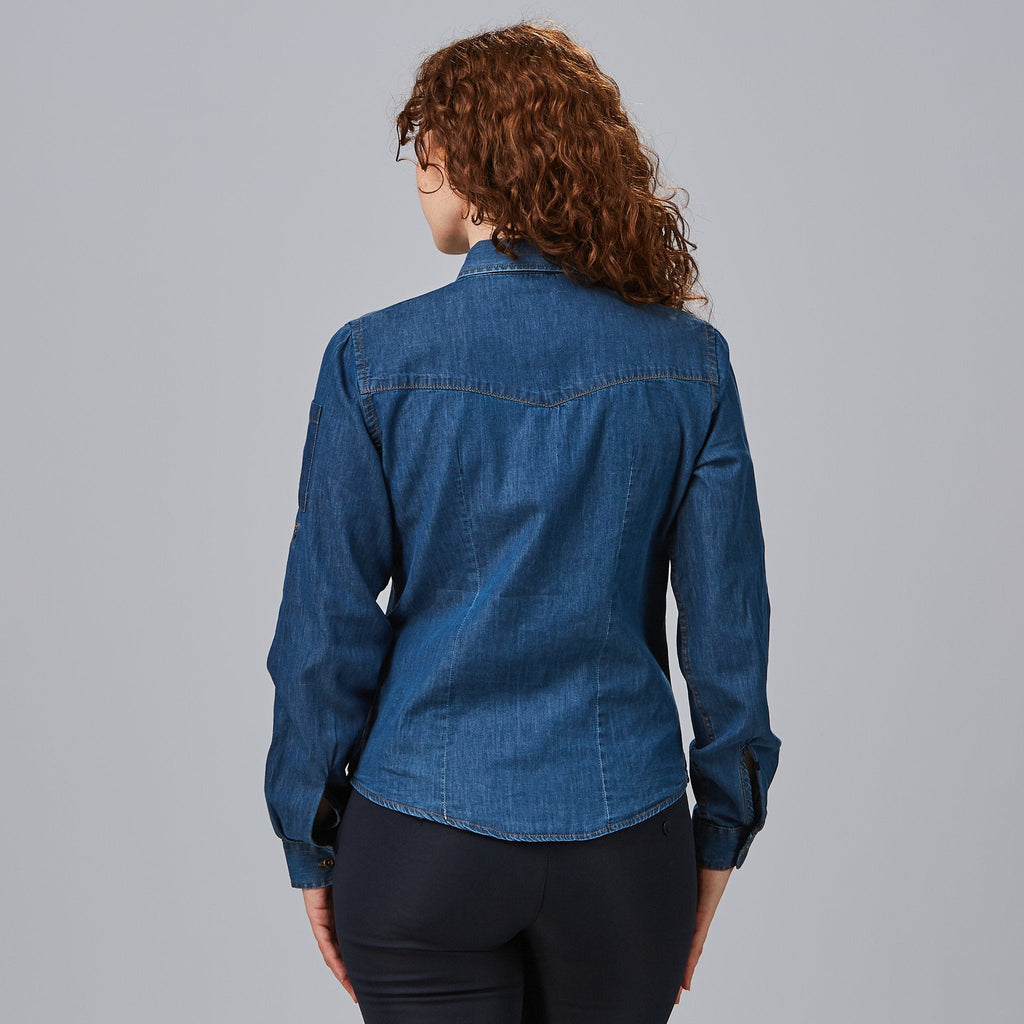 CAMISA MUJER TEJANO FINO LAVADO VALERIA - Gary's