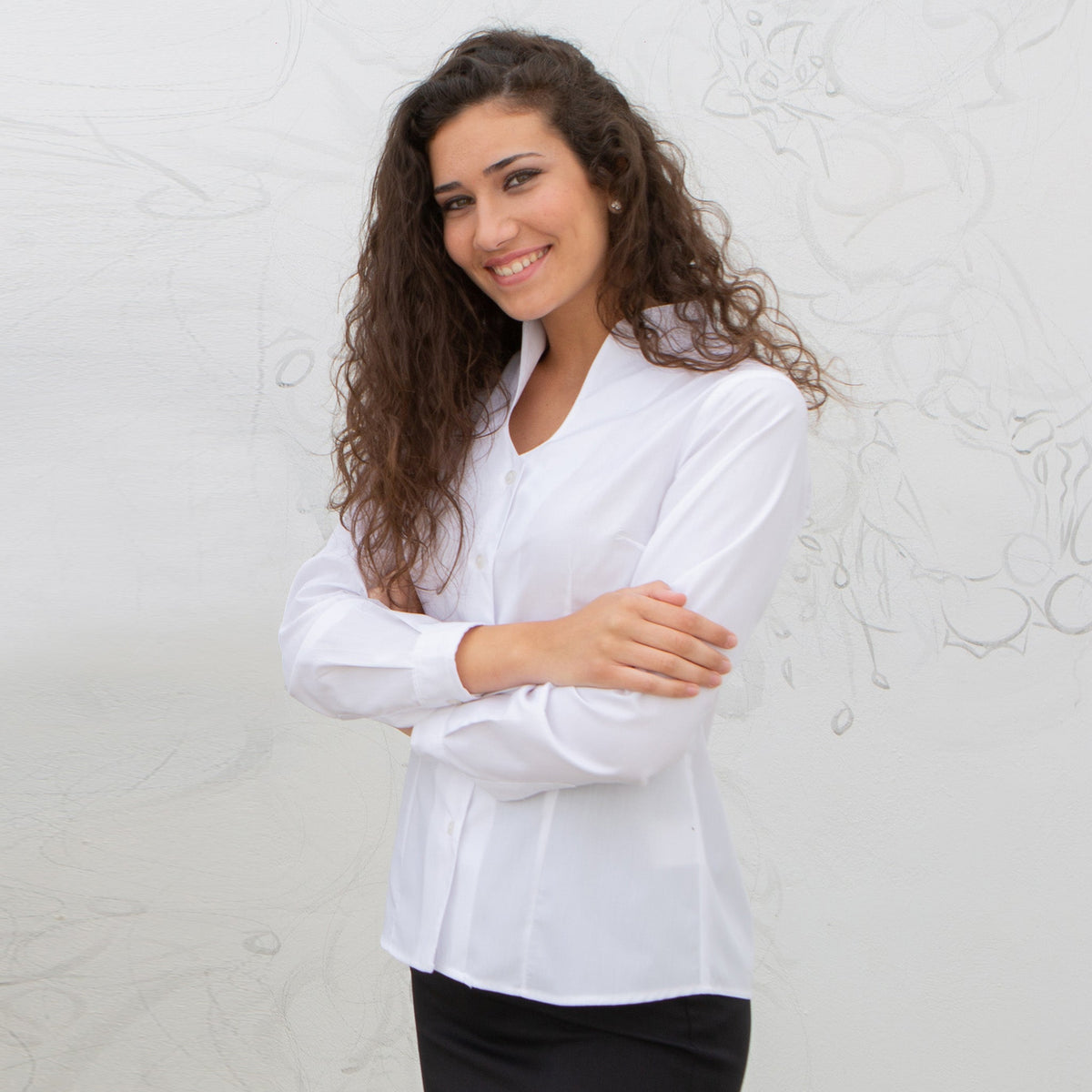 CAMISA MUJER CUELLO CHIMENEA  LILIANA - Gary's
